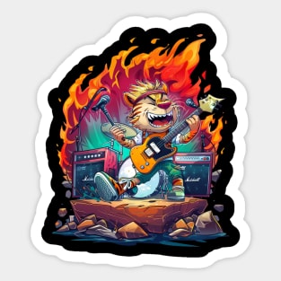 Calvin and Hobbes Evolution Sticker